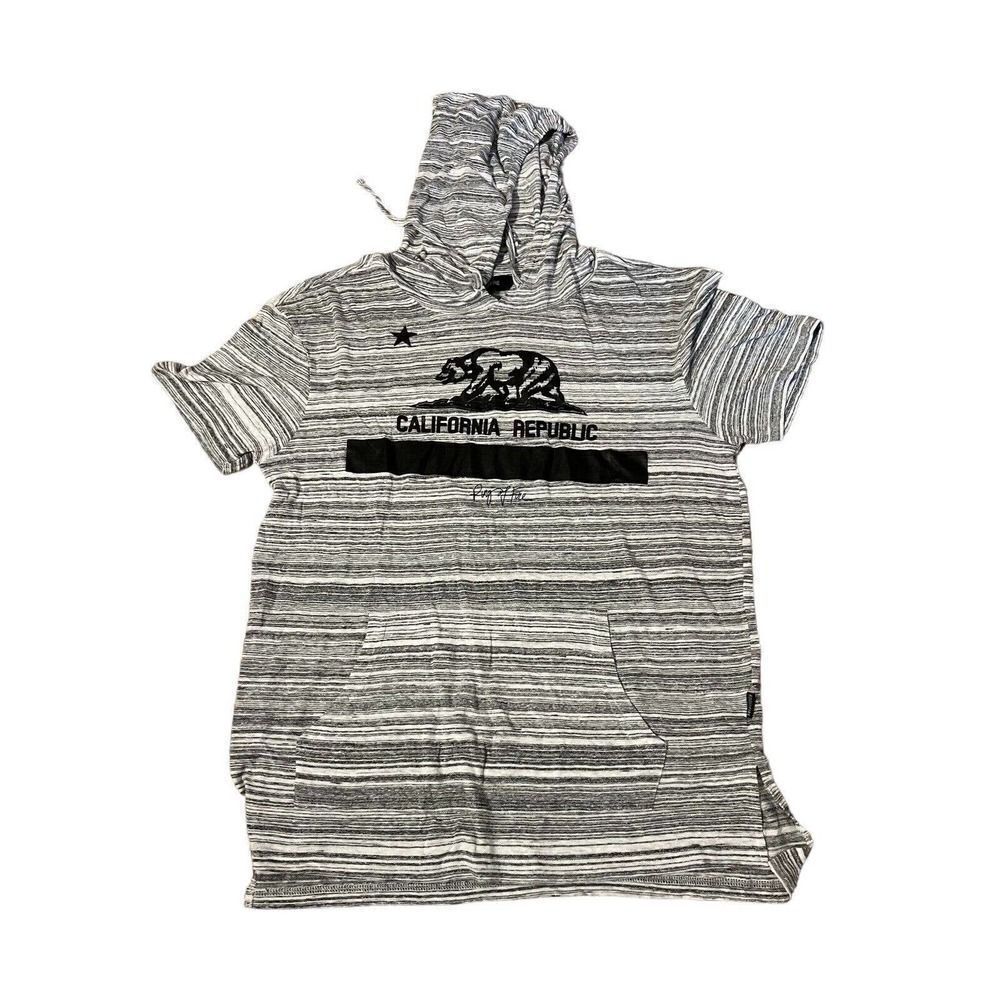Ring Of Fire Mens Hooded Shirt California Republic